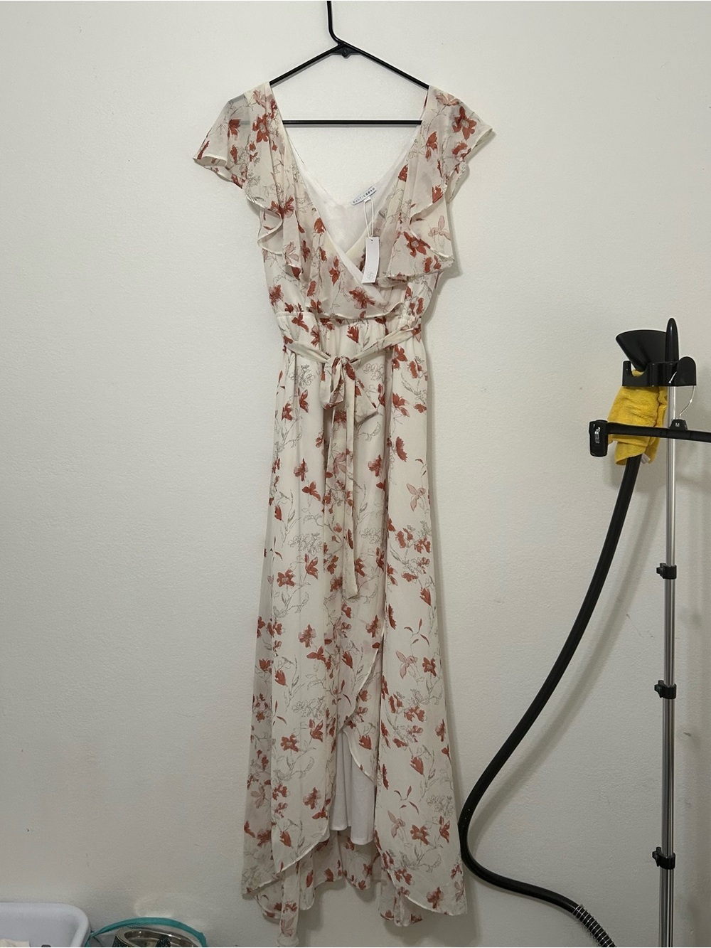 Baltic Born Cream Maxi Dress with Rust Floral Print